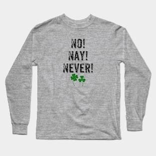 Wild Rover Irish Song Lyric Long Sleeve T-Shirt